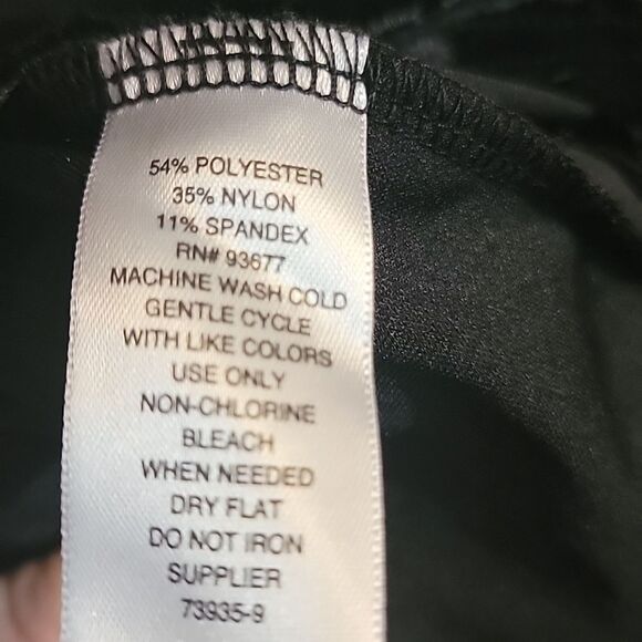 NWOT Boutique Black Velvet slit Back shirt - Picture 5 of 11